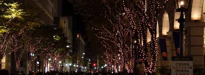 元町のイルミネーションを散策