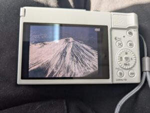 富士山がこの角度で綺麗に撮れた